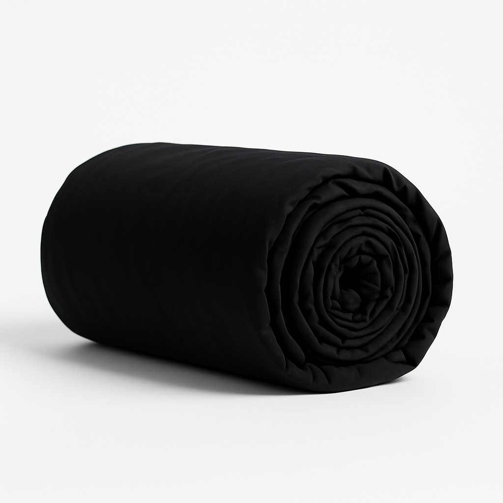Schwarzes Spannbettlaken 600TC – Ägyptische Baumwolle